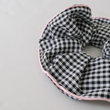 Pink Trim Scrunchie