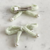 Knit Bow Clip