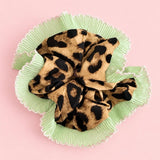 New Green Leopard Scrunchie