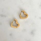 Talia Gold Heart Earrings