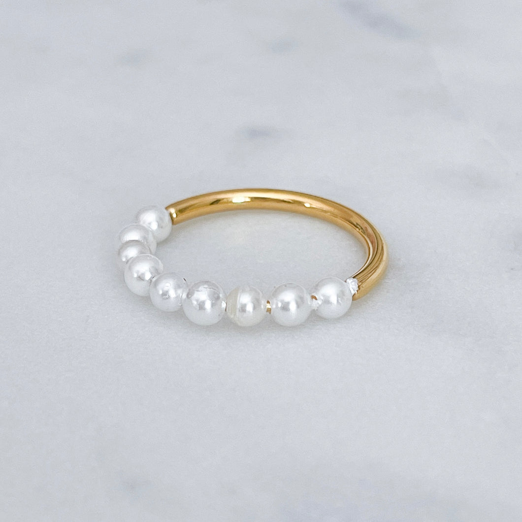 1/2 Pearl Ring