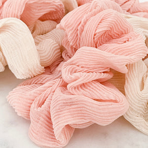 Peaches & Cream Scrunchies