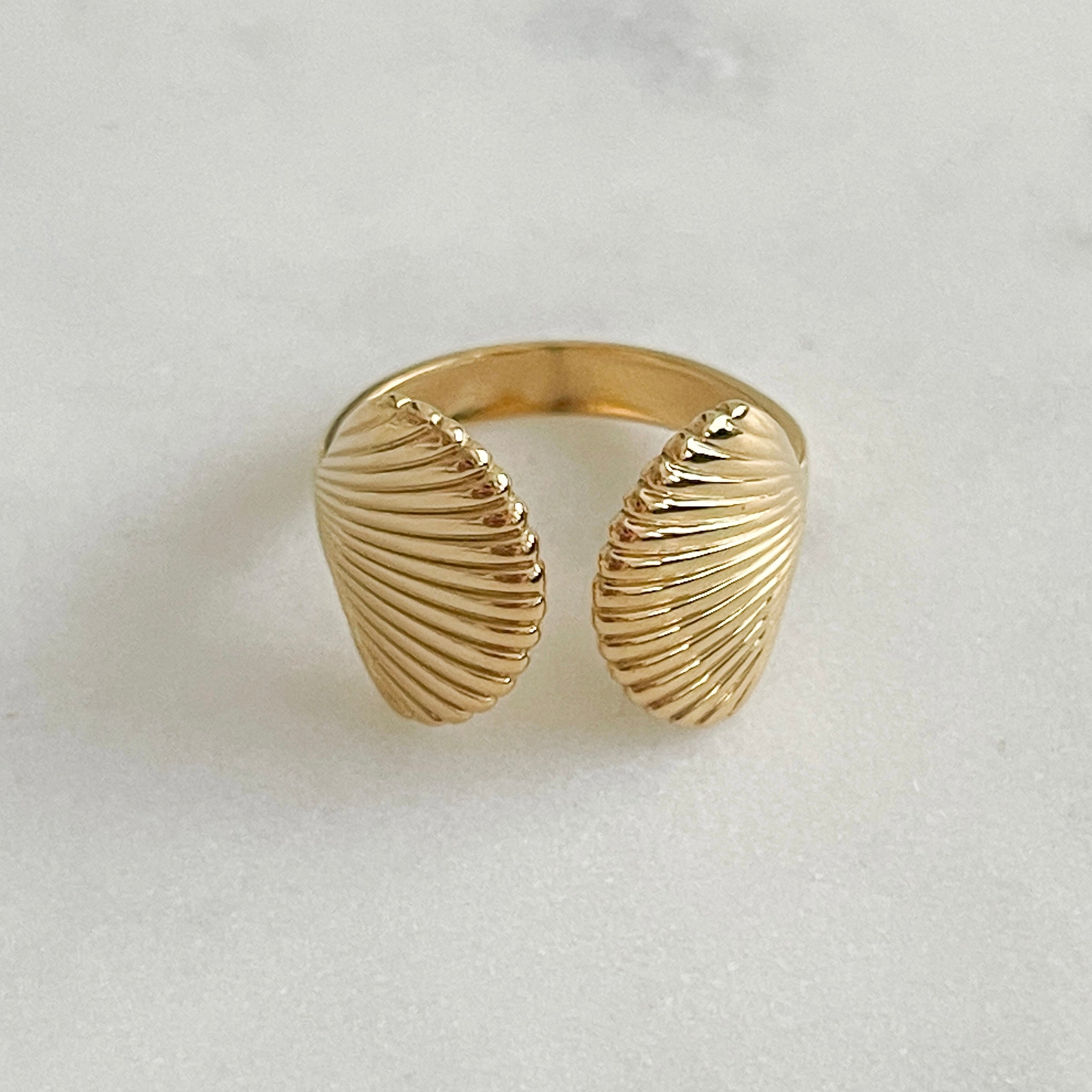 Gold Seashell Ring at Break Out Jewellery 