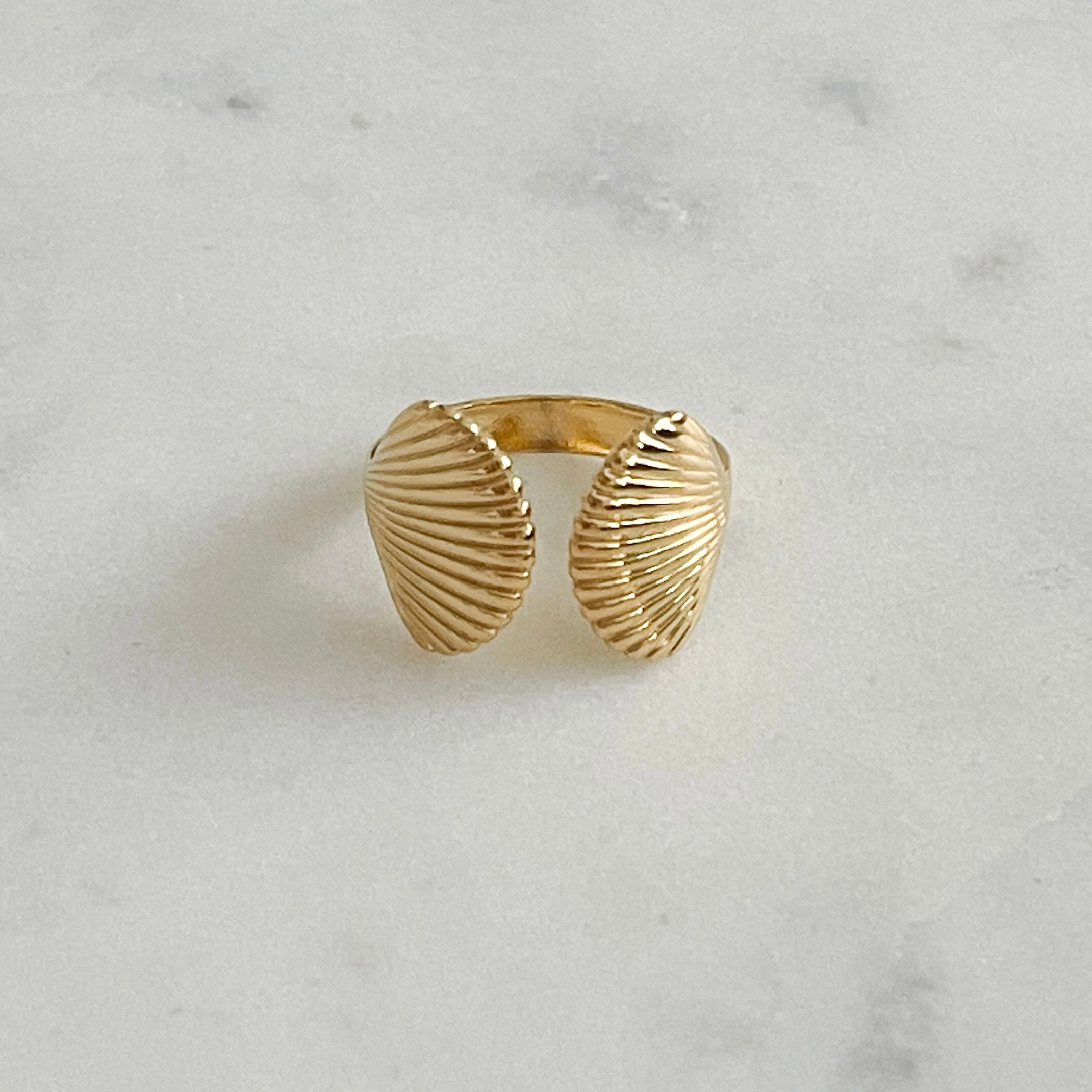 Gold Seashell Ring at Break Out Jewellery 