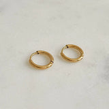 Small Gold Hoops at Break Out Jewellery 