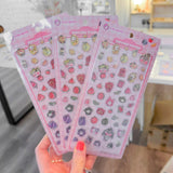 Pink Popcorn Stickers