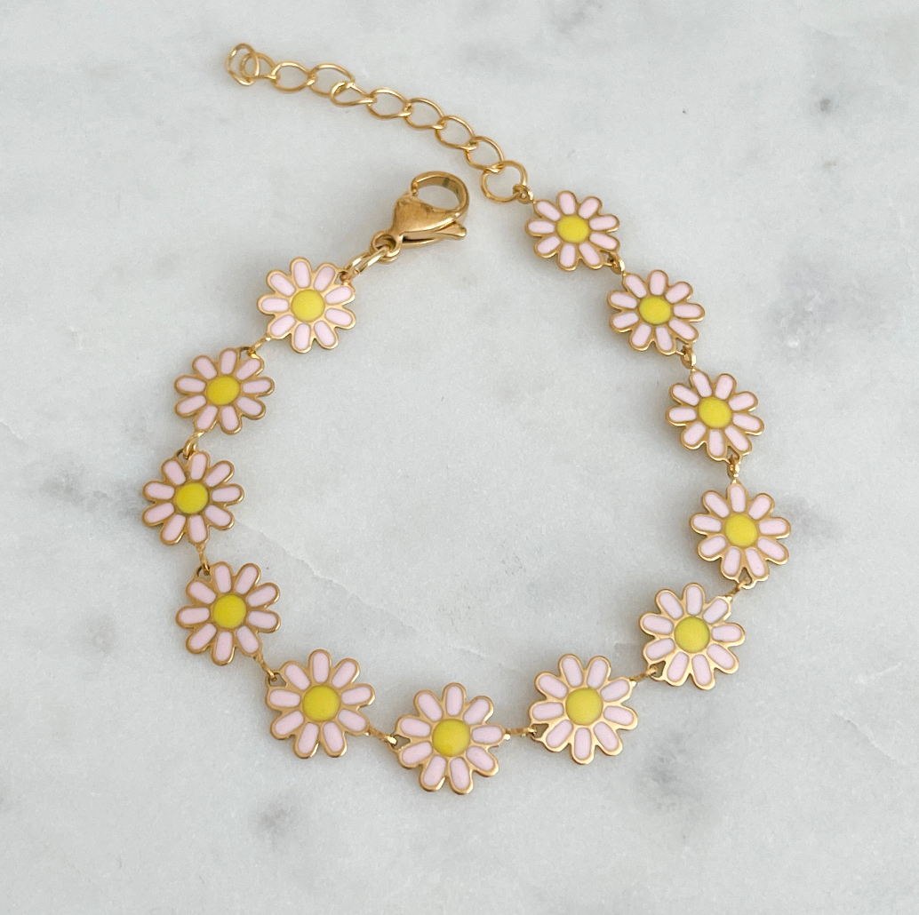 White Daisy Chain Bracelet Break Out Jewellery