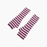 Berry/Pink Long Striped Wrist Warmer