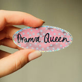 Drama Queen Glittery Vinyl Sticker