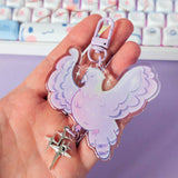 Starry Pigeon Keychain