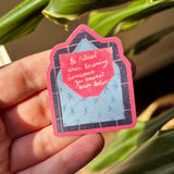 Positive Post Frosted Glitter Sticker Pack