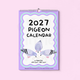 2027 Pigeon Calendar | A4 Size