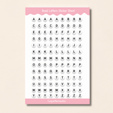 Bead Letters Sticker Sheet
