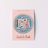 Junk Journal Obsessed Sparkly Vinyl Sticker