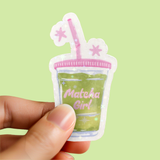 Matcha Girl Sticker