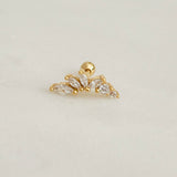 Tiara Ball Back Stud Earrings