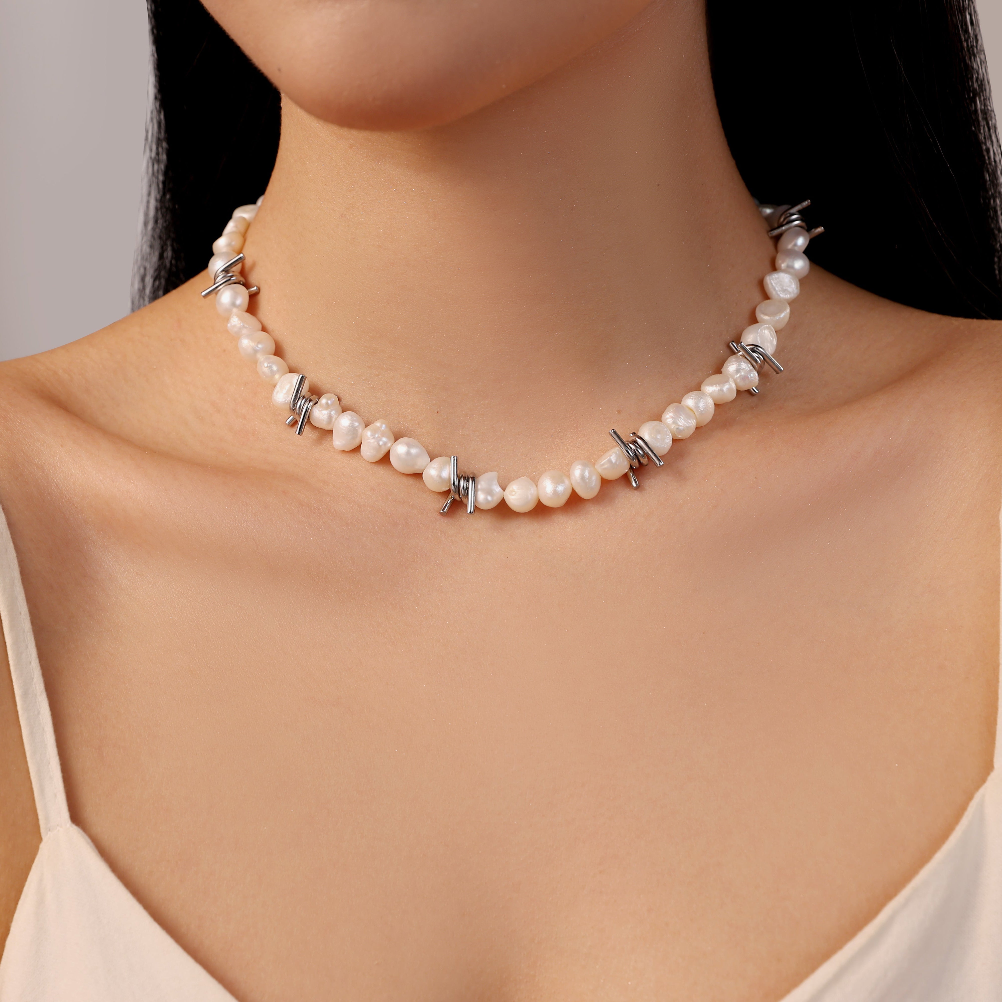 Stainless Steel Pearl Nlace Stainless Steel Pearl Nlace