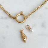 Ada Necklace at Break Out Jewellery | gold plated stainless steel shell charm necklace