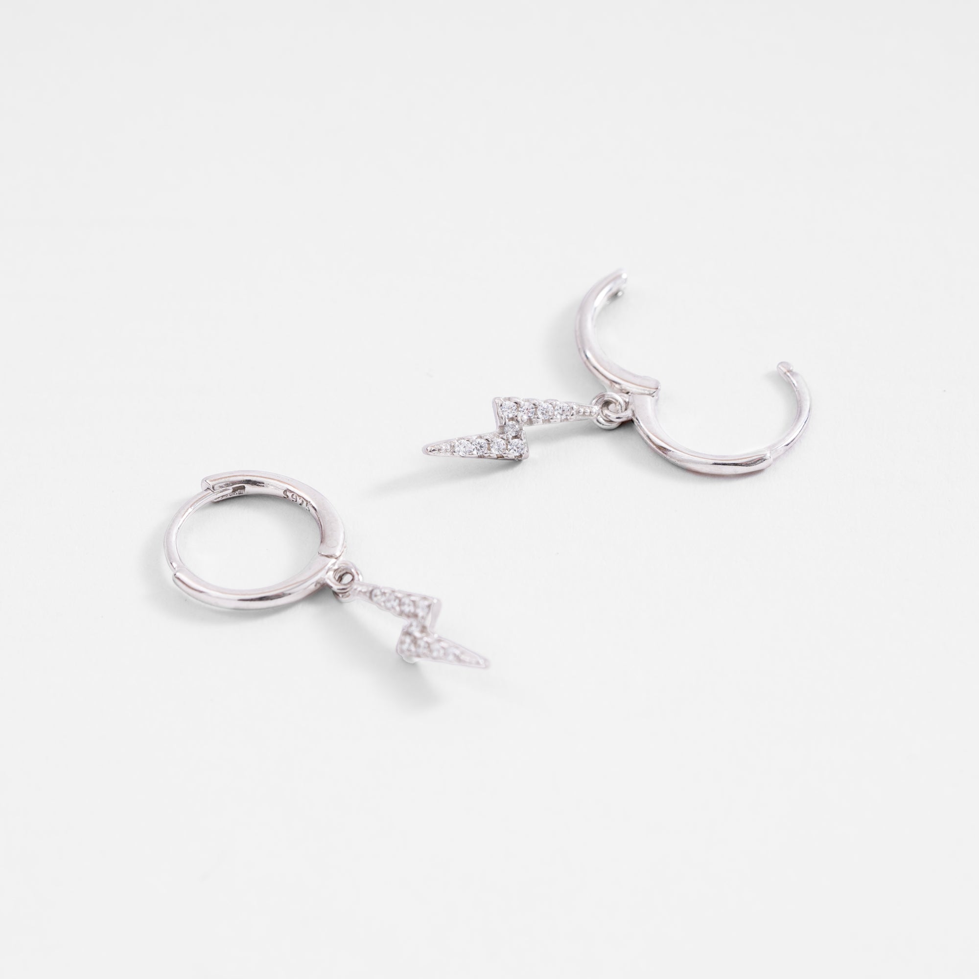 Lightning Bolt Charm Earrings