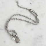 Ada Necklace at Break Out Jewellery | stainless steel padlock charm necklace