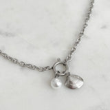 Ada Necklace at Break Out Jewellery | stainless steel shell charm necklace