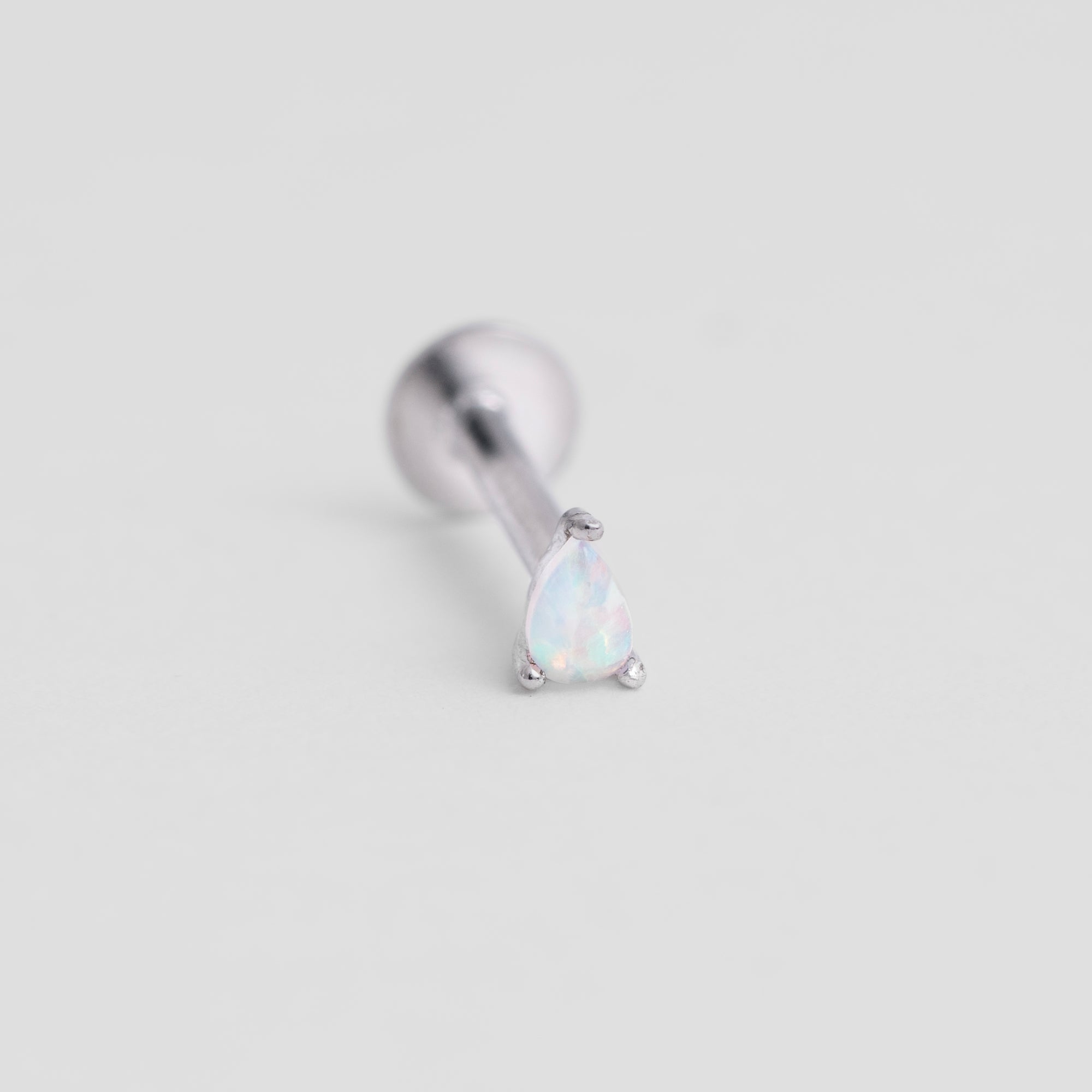 Opal Flat Back Stud Earrings