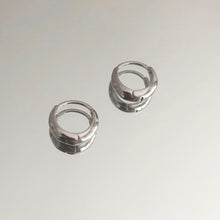 Load image into Gallery viewer, Sterling Silver Huggie Hoop Earrings
