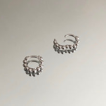 Load image into Gallery viewer, Sterling Silver and Gold Huggie Hoop Earrings
