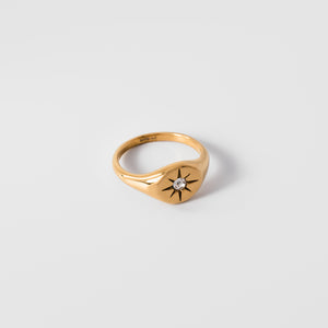 Gold Stone Ring