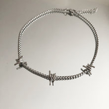 Load image into Gallery viewer, Barbed Wire Charm Necklace
