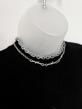 Load image into Gallery viewer, Two Necklace Barbed Wire Chain Set
