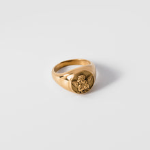 Load image into Gallery viewer, Gold Cherub Angel Ring
