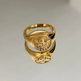 Silver Cherub Ring