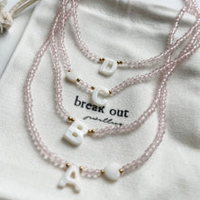 Load image into Gallery viewer, Pink Bead Alphabet Necklace
