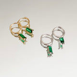 Baguette Charm Earrings