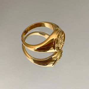 Gold Cherub Angel Ring