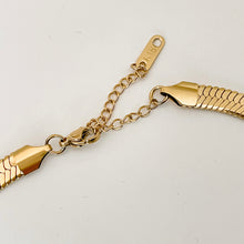 Load image into Gallery viewer, Gold Snake Necklace
