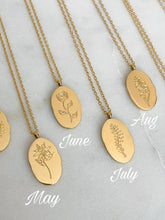 Load image into Gallery viewer, Birth Flower Necklace
