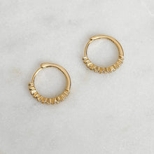 Load image into Gallery viewer, Wavy Sparkle Hoops
