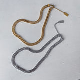 Silver and Gold Collar Choker Necklaces