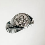 Silver Cherub Ring
