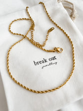 Load image into Gallery viewer, Skinny Gold Rope Necklace
