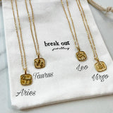 Illustrated Zodiac Necklace