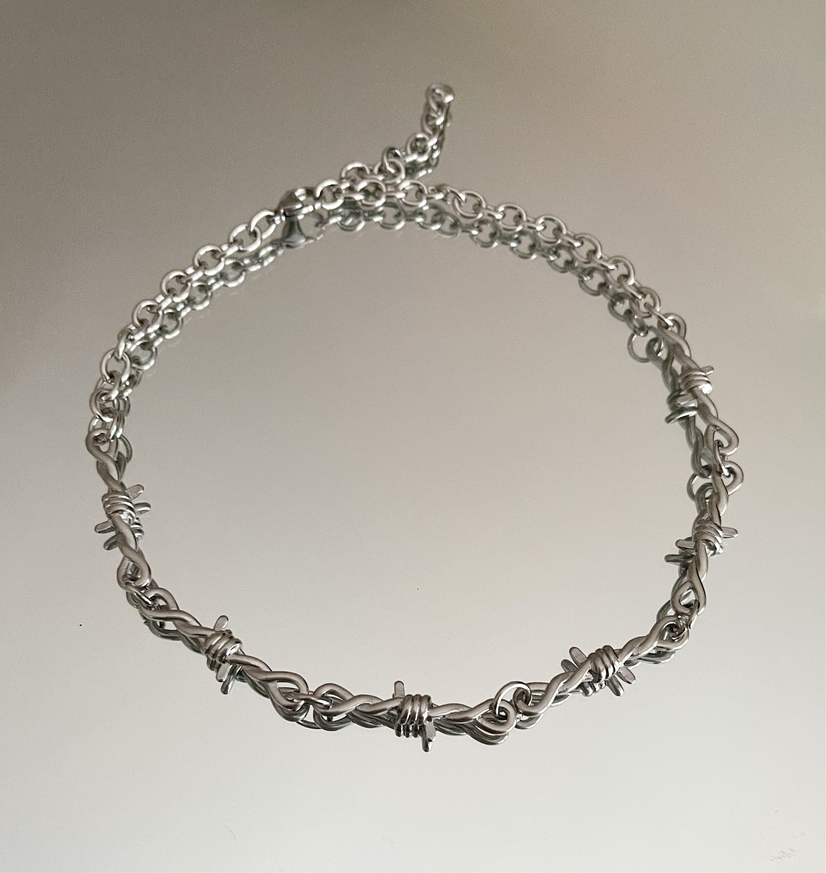 Barbed wire necklace mens online