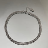 Silver and Gold Collar Choker Necklaces