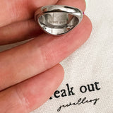 Silver Cherub Ring