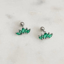 Load image into Gallery viewer, Silver Tiara Studs
