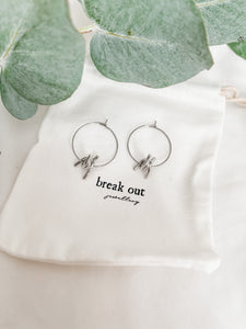 Barbed Charm Hoops