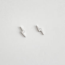 Load image into Gallery viewer, Sterling Silver Lightning Bolt Studs

