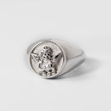 Silver Cherub Ring